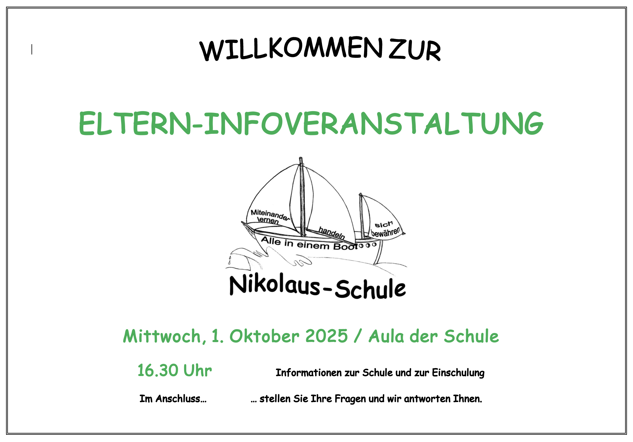 Eltern Infoveranstaltung