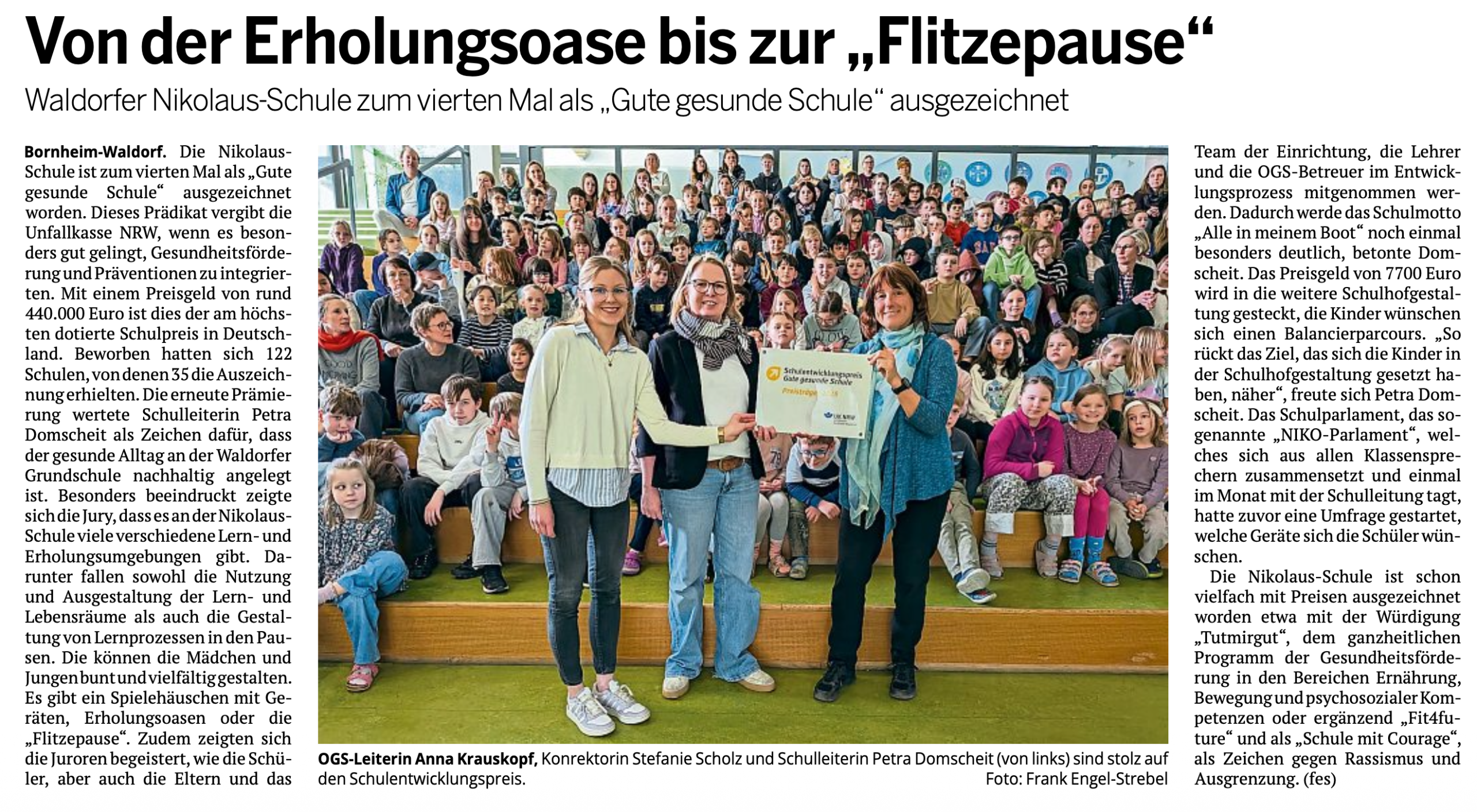 Von der Erholungsoase bis zur „Flitzepause“